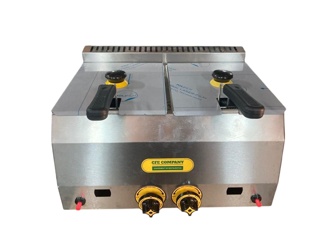 FRITEUSE DOUBLE 8+8 LITRES GAZ